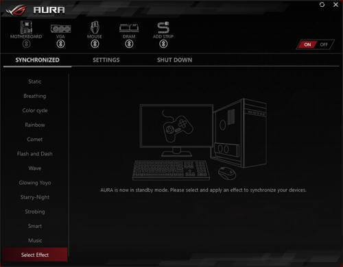 asus aura sync not working