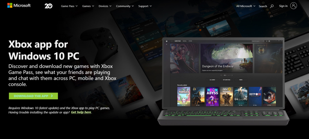 xbox app for windows 10