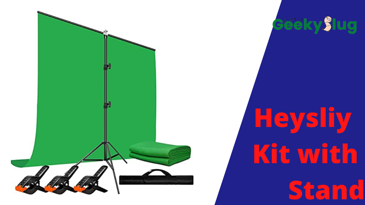 heysliy green screen kit with stand