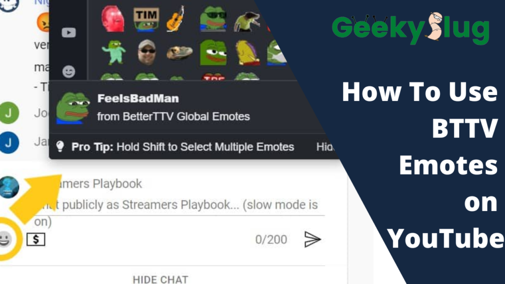 how to use bttv emotes on youtube